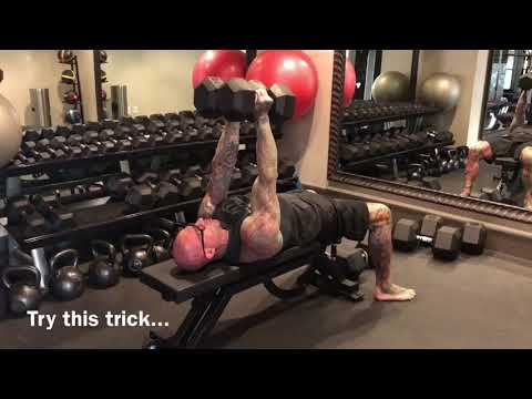 Close-Grip Dumbbell Bench Press Trick