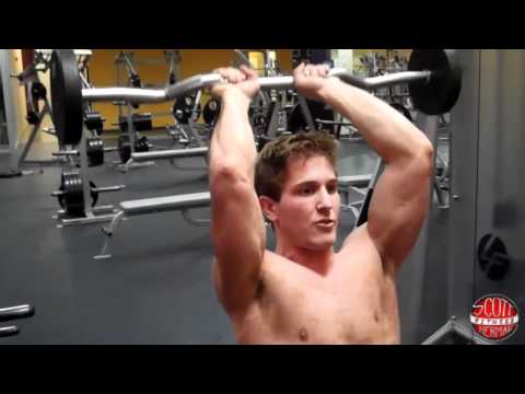 How To: Seated Overhead Tricep Extension with an E-Z Curl Bar